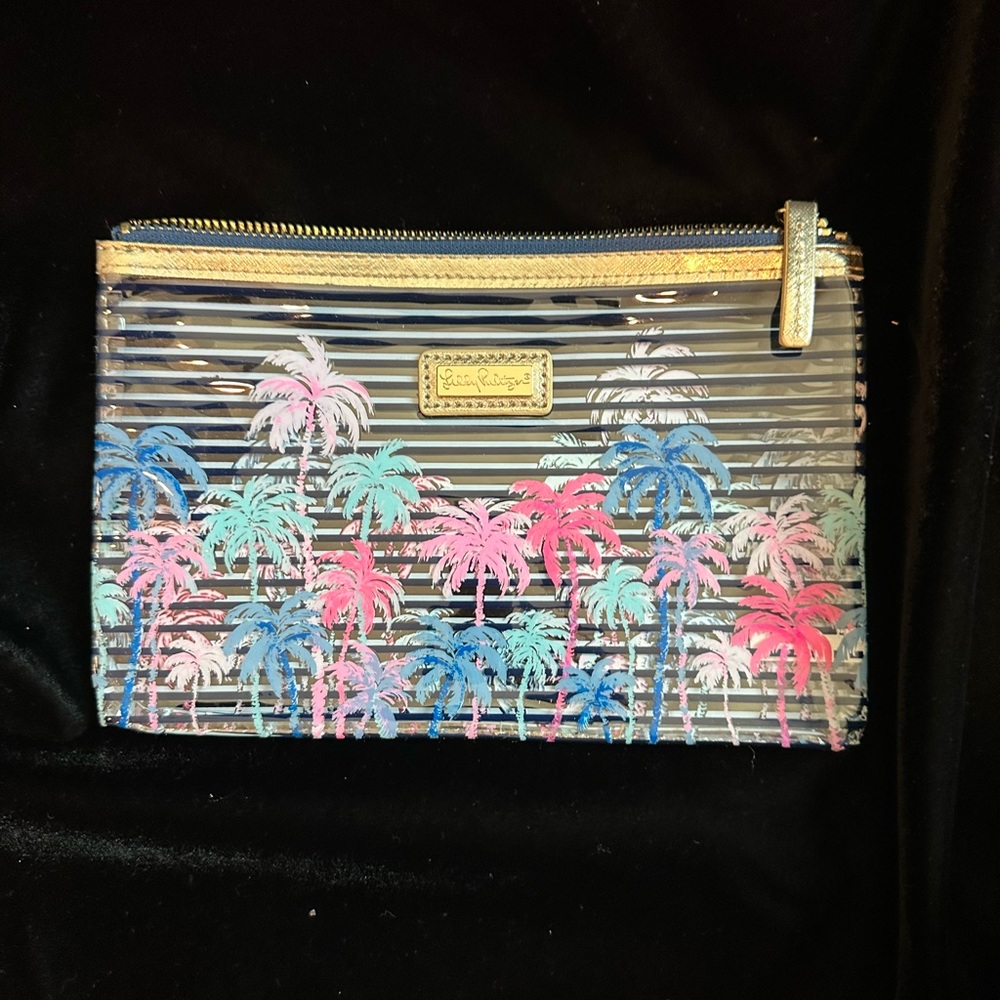 Lilly Pulitzer clear plastic pouch. ⭐️NWOT⭐️